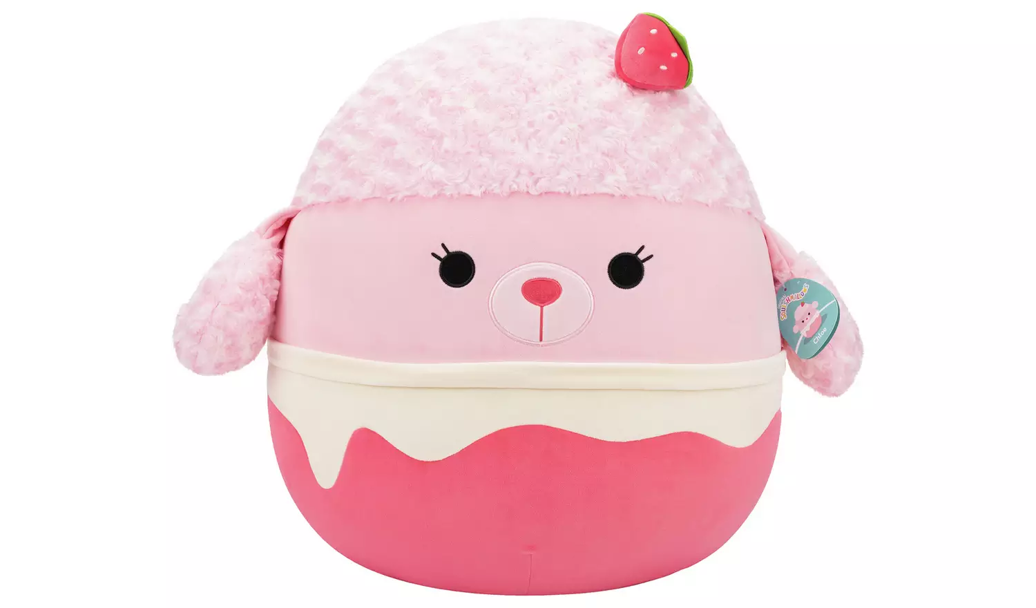 Squismallows 20'' Chloe Strawberry Poodle Plush