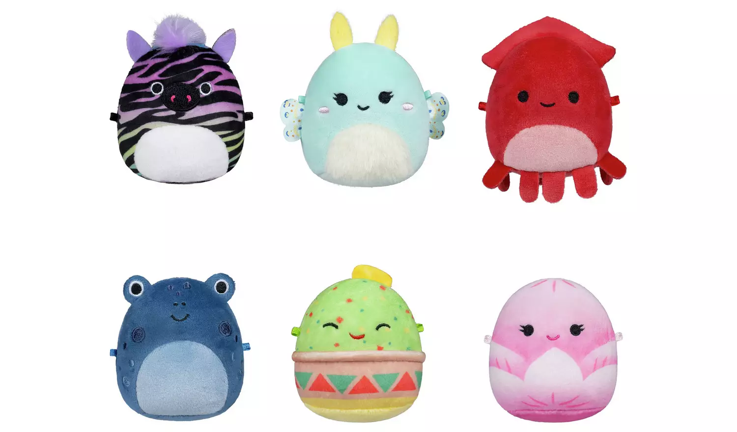 Micromallows Squishmallows Micro Plush-Pack of 6