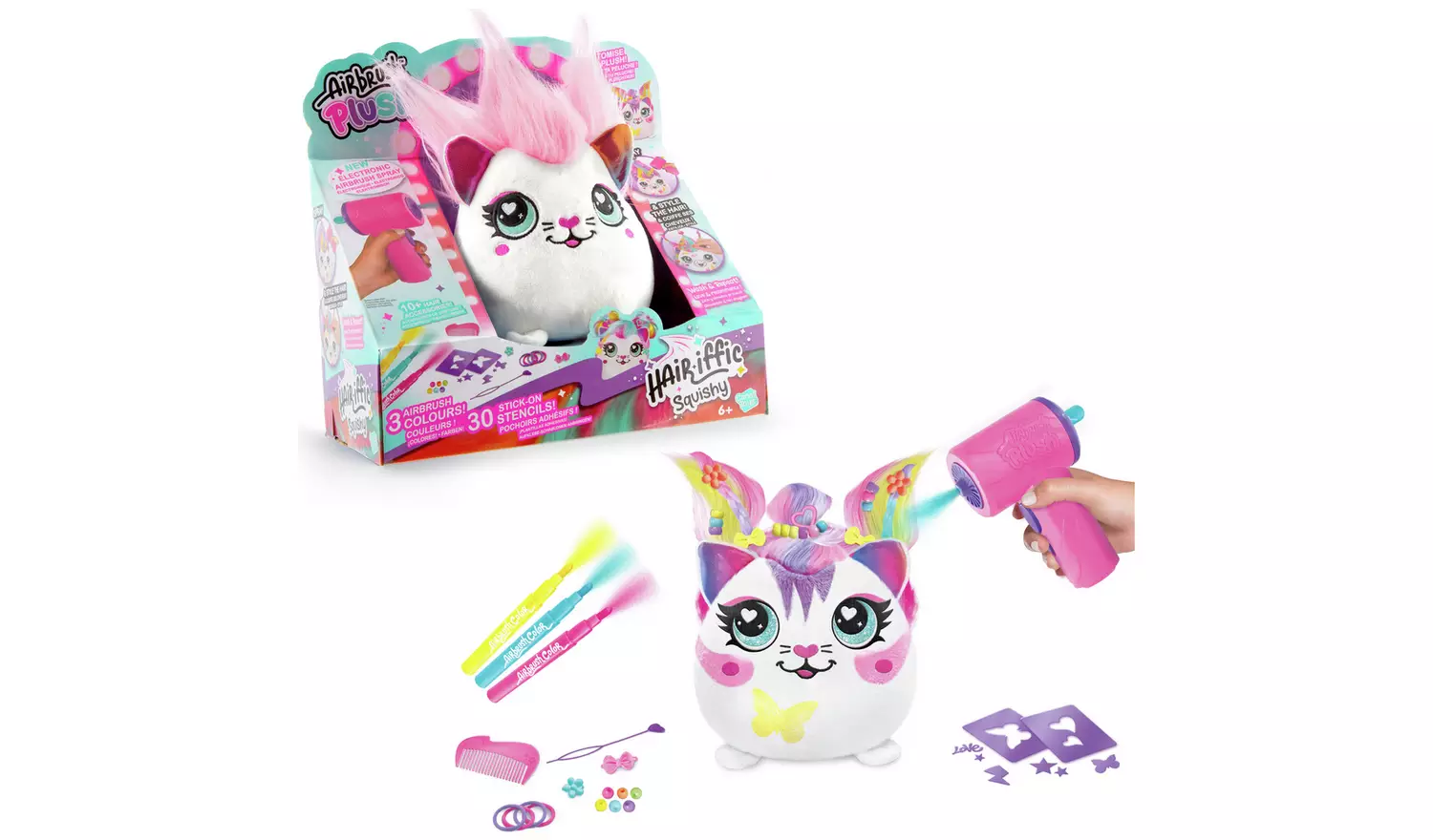 Airbrush Plush Hairrific Squish Pal