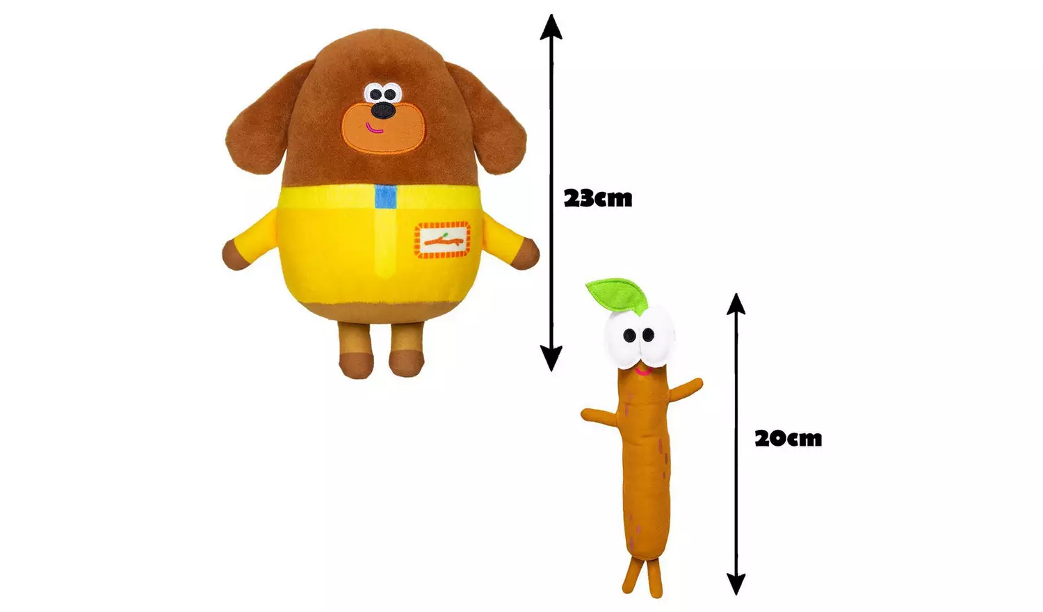 Hey Duggee and Stick Soft Toy Twin Pack