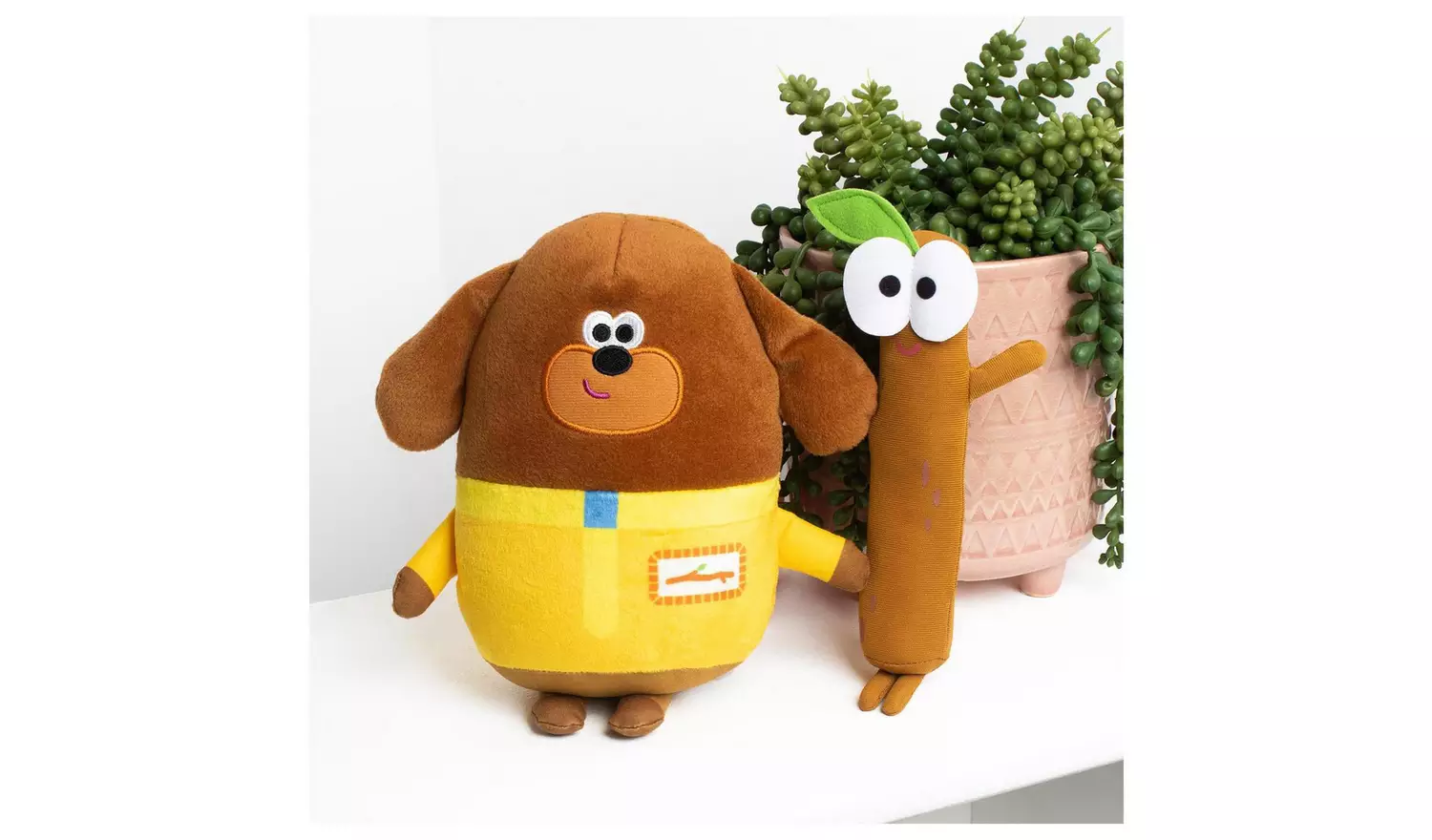 Hey Duggee and Stick Soft Toy Twin Pack