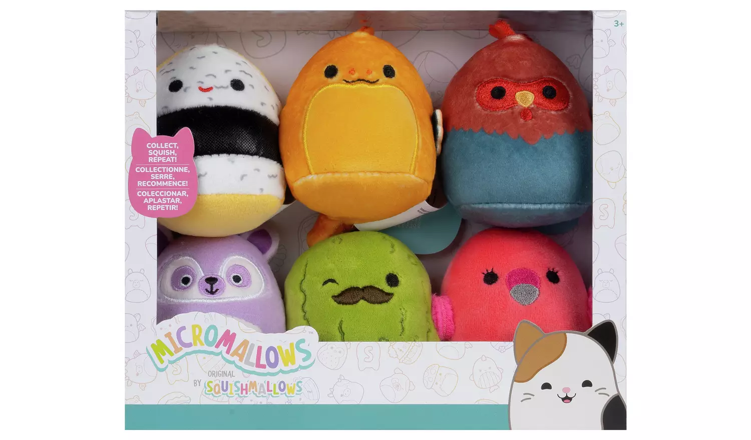 Micromallows Squishmallows Plush-Pack of 6