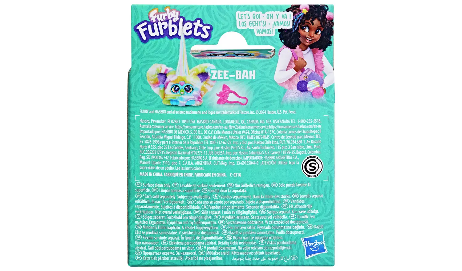 Hasbro Furby Furblet Zee Bah Interactive Plush Toy