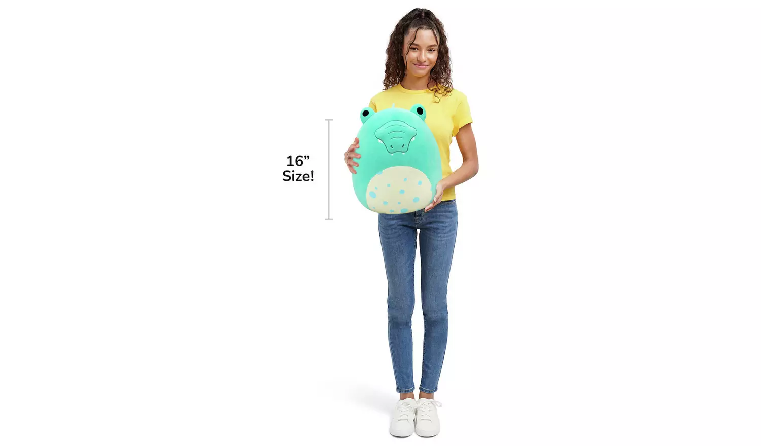 Squishmallows 16 inch Tortuga Teal Alligator Plush