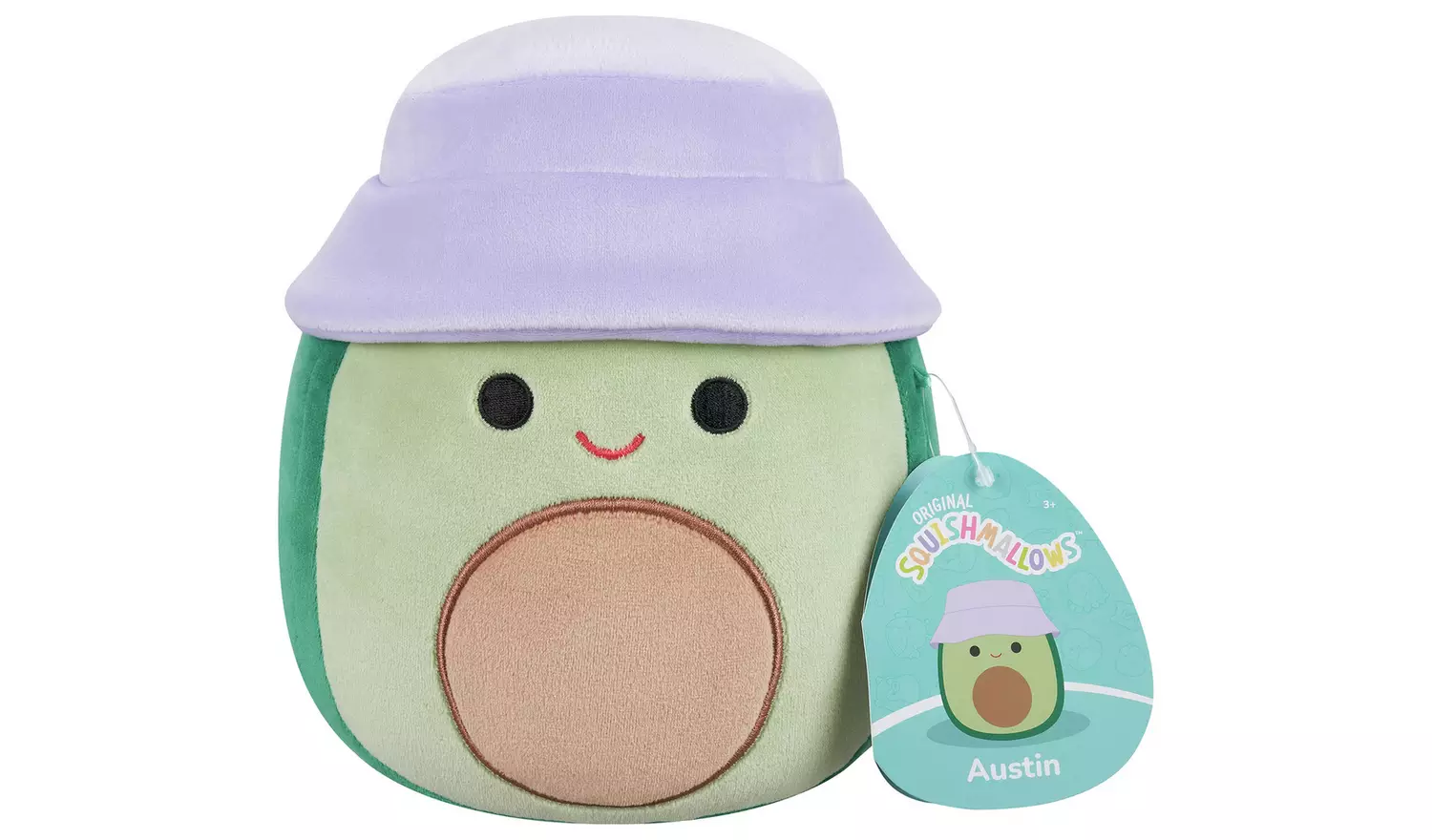 Squishmallows 7.5 inch Austin Green Avocado Plush
