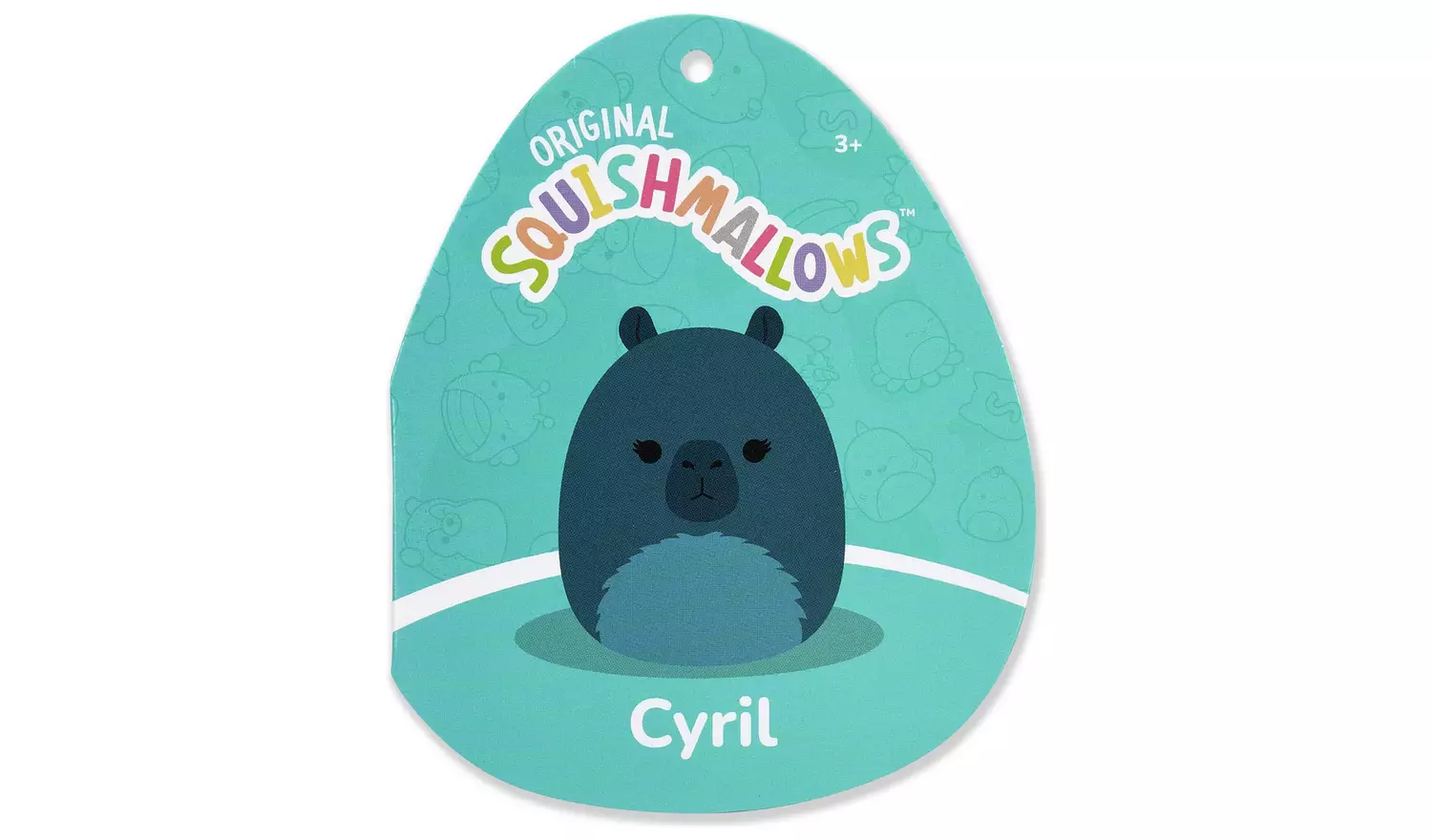 Original Squishmallows 10-Inch Cyril the Dark Teal Capybara
