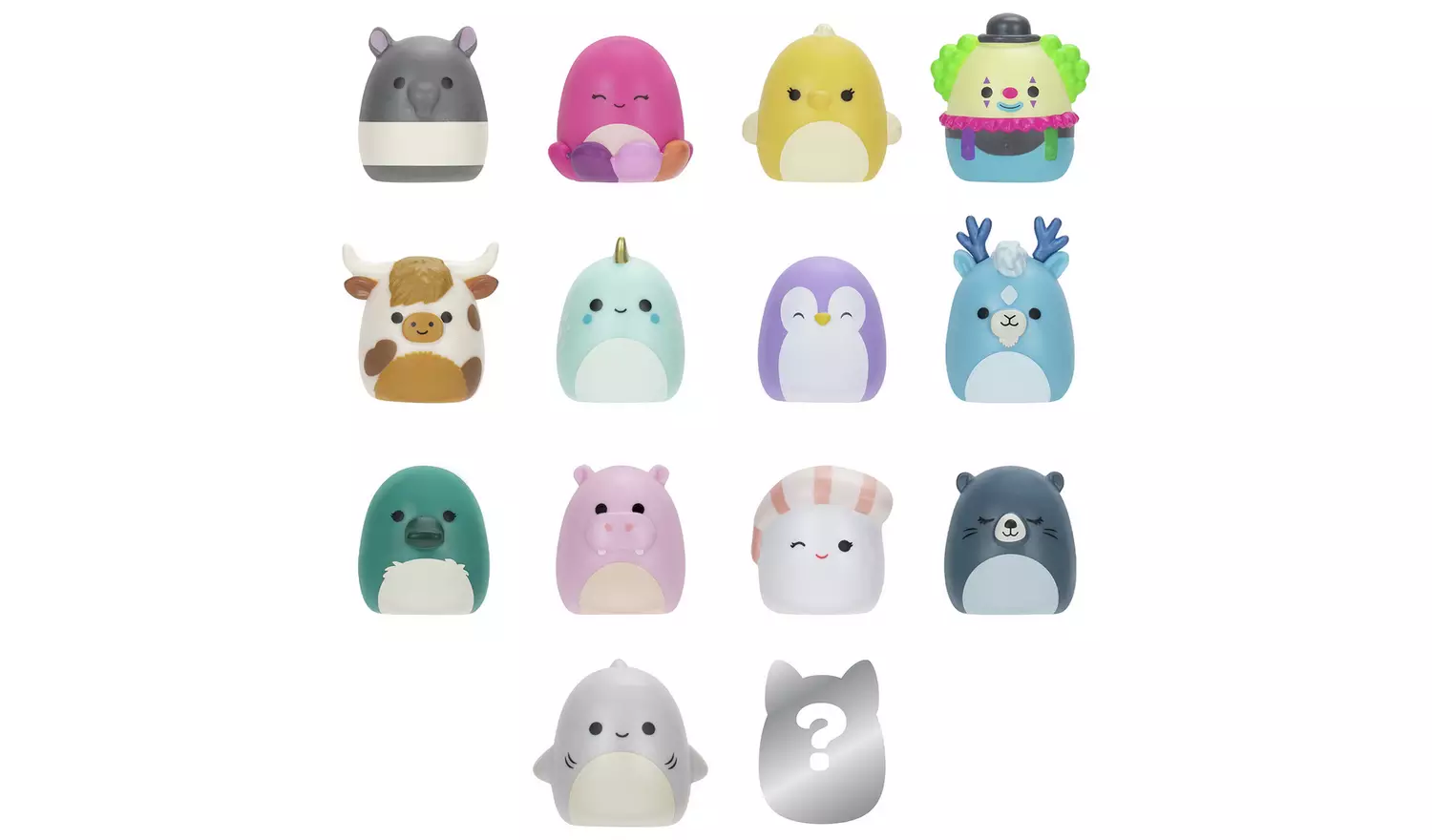 Squishmallows Squish-a-longs Plush-Pack of 14