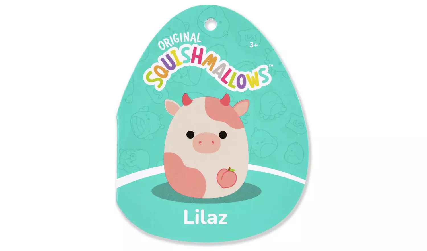 Original Squishmallows 7.5 Inch Lilaz the Peach Cow