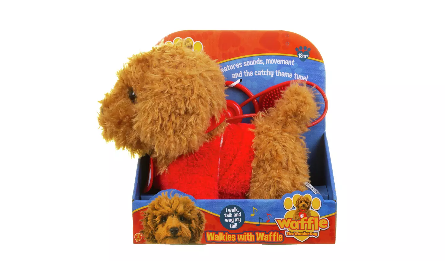 Walkies with Waffle the Wonder Dog Soft Toy