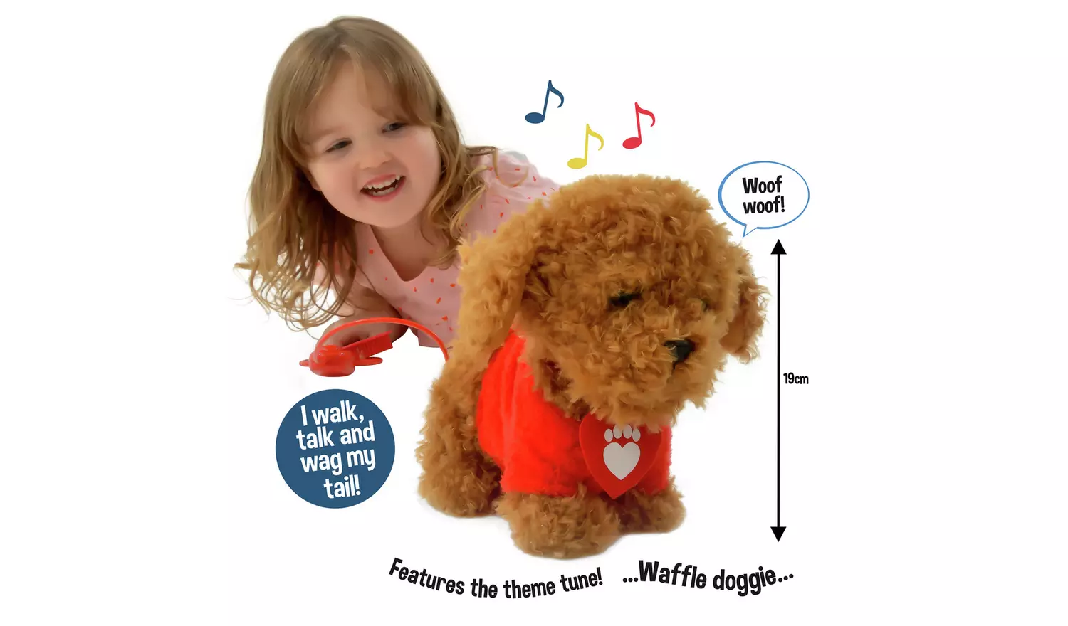 Walkies with Waffle the Wonder Dog Soft Toy