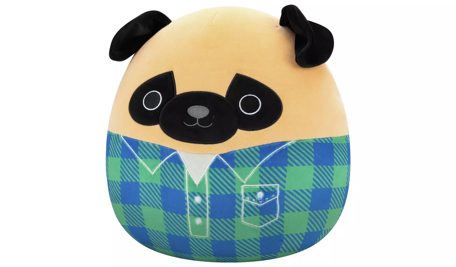 Original Squishmallows 12 Inch Prince the Brown Pug
