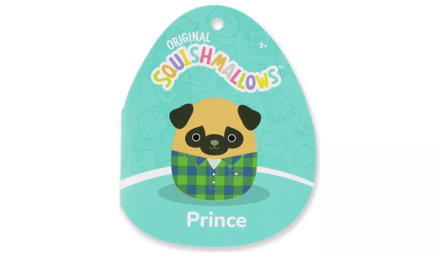 Original Squishmallows 12 Inch Prince the Brown Pug