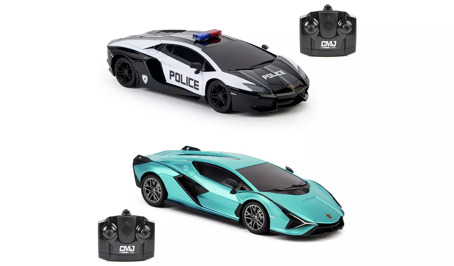 CMJ Lamborghini Police andSian 1:24 RC Cars