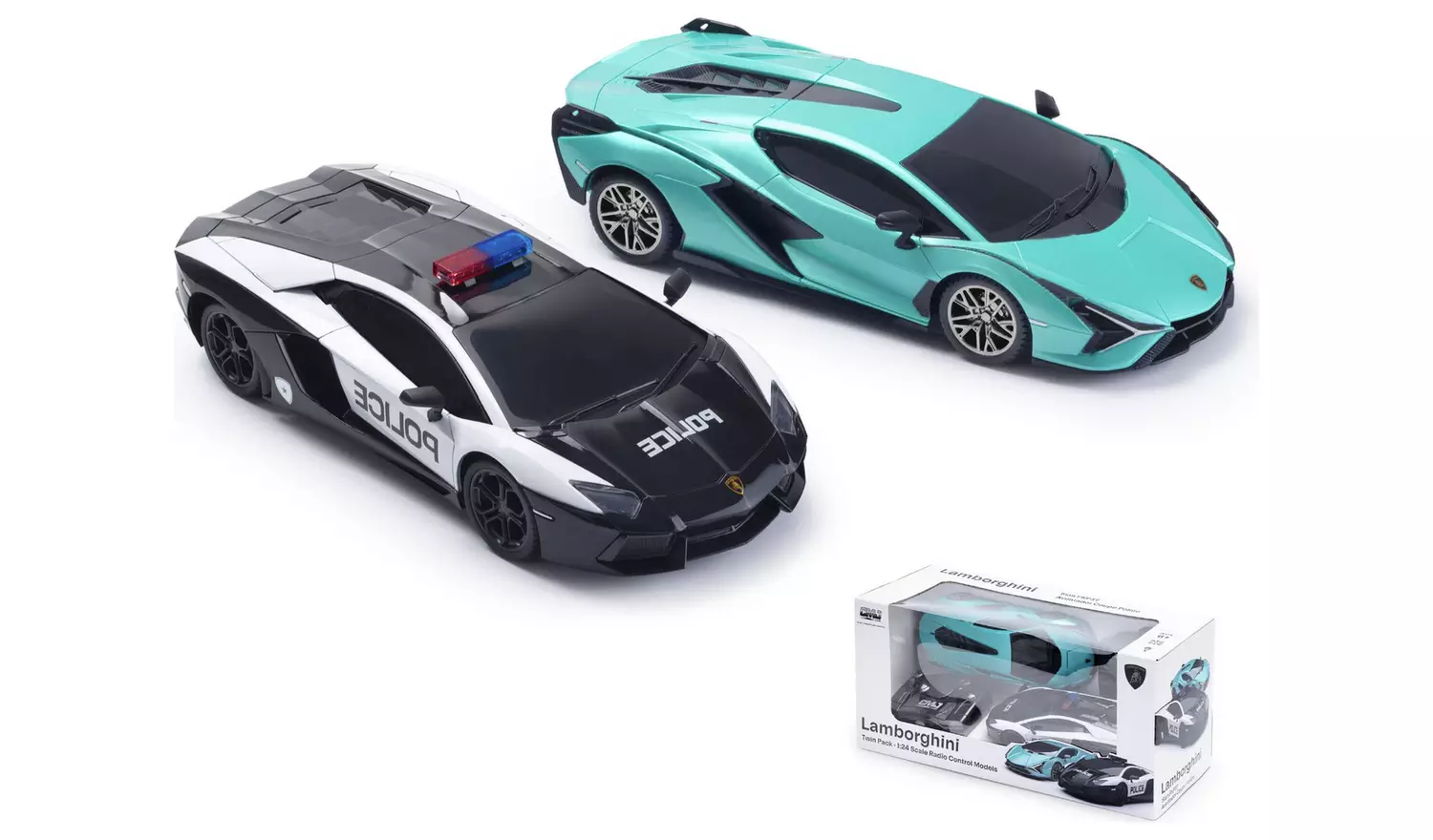 CMJ Lamborghini Police andSian 1:24 RC Cars