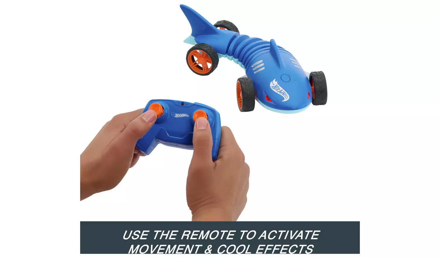 Hot Wheels Shark Speeder, Battery-Powered RC Vehicle