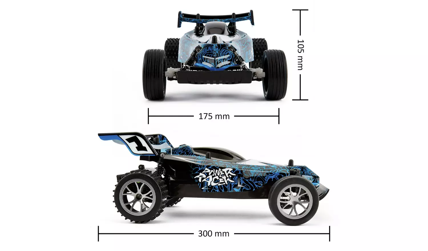 CMJ RC Cars High Speed Racer 1:16 Radio Controlled Car-Blue