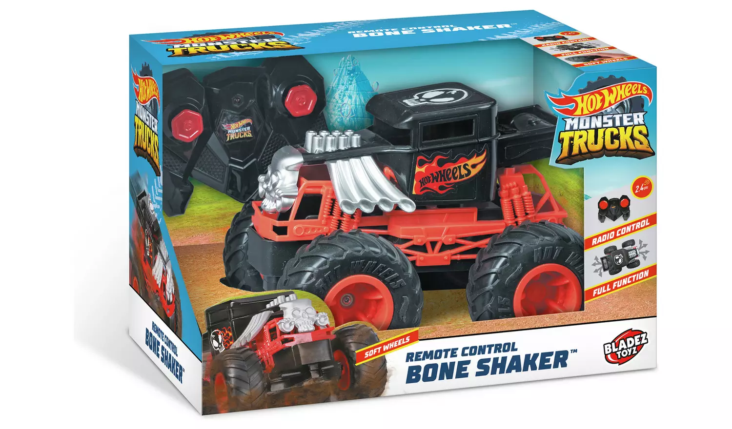 Hot Wheels Bone Shaker Monster 1:24 Radio Controlled Truck