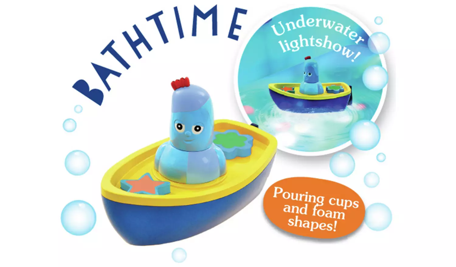 In the Night Garden Iggle Piggle's Lightshow Bath Time Boat