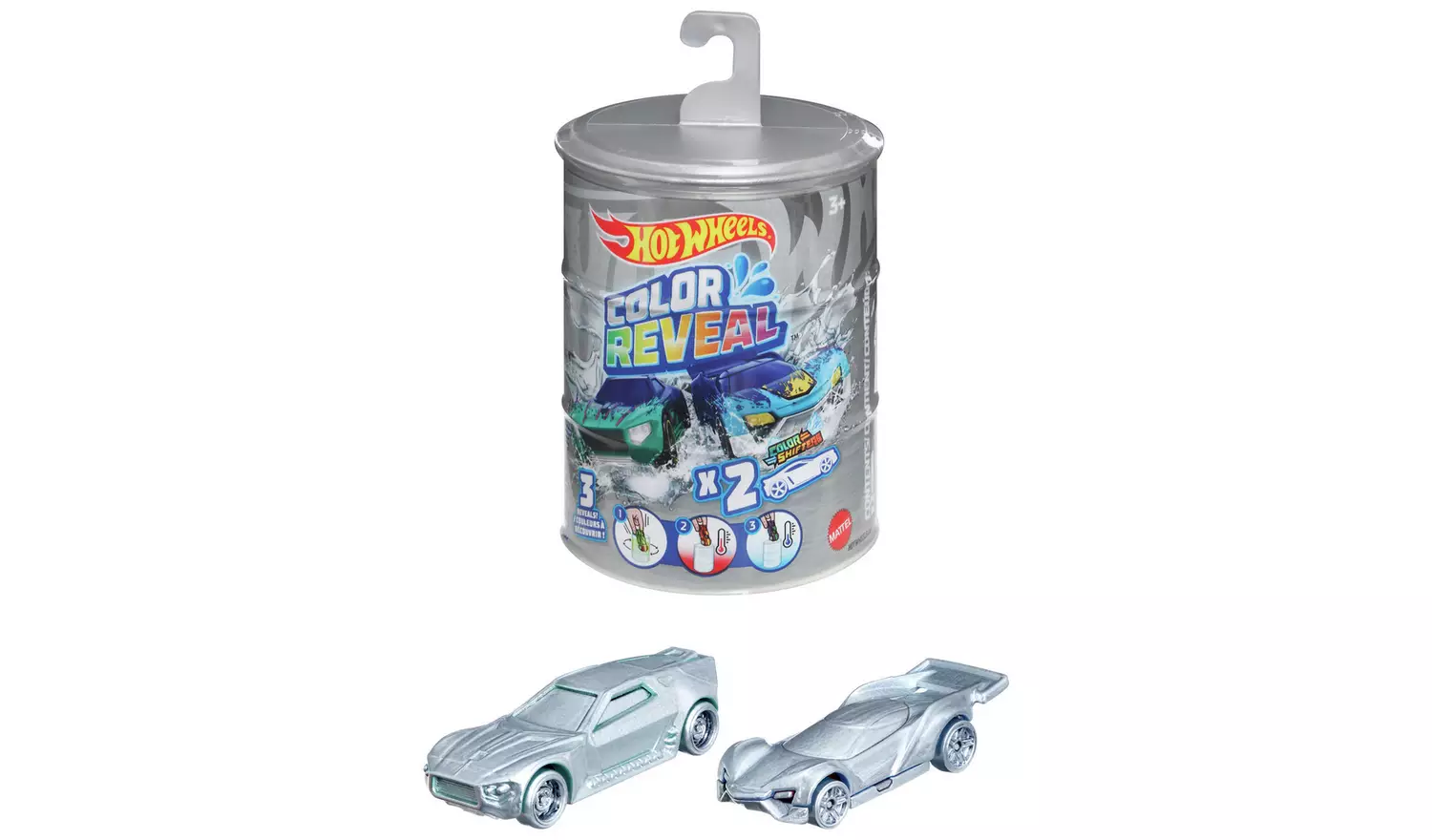Hot Wheels Colour Reveal Toy Cars Assortment - Pack of 2