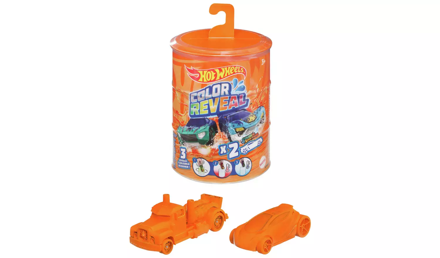 Hot Wheels Colour Reveal Toy Cars Assortment - Pack of 2
