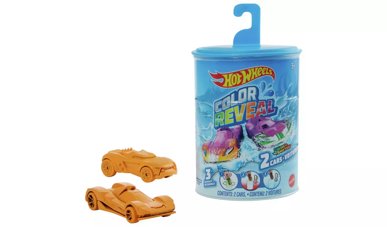 Hot Wheels Colour Reveal Toy Cars Assortment - Pack of 2