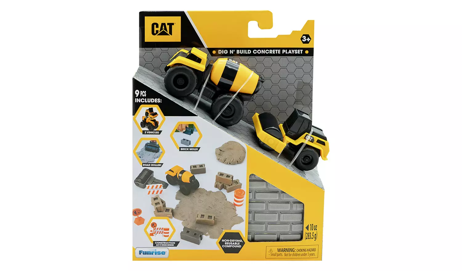 Cat Dig N' Build Concrete Playset 10 Oz