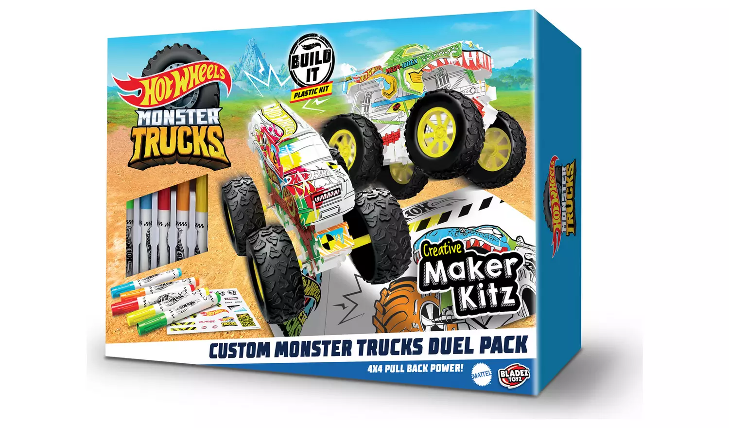 Hot Wheels Monster Trucks Custom Twin Pack