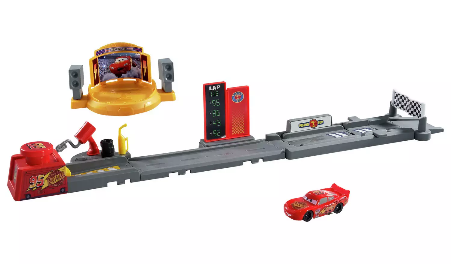 Disney & Pixar Cars Piston Cup Jump and Stunt Runway Playset