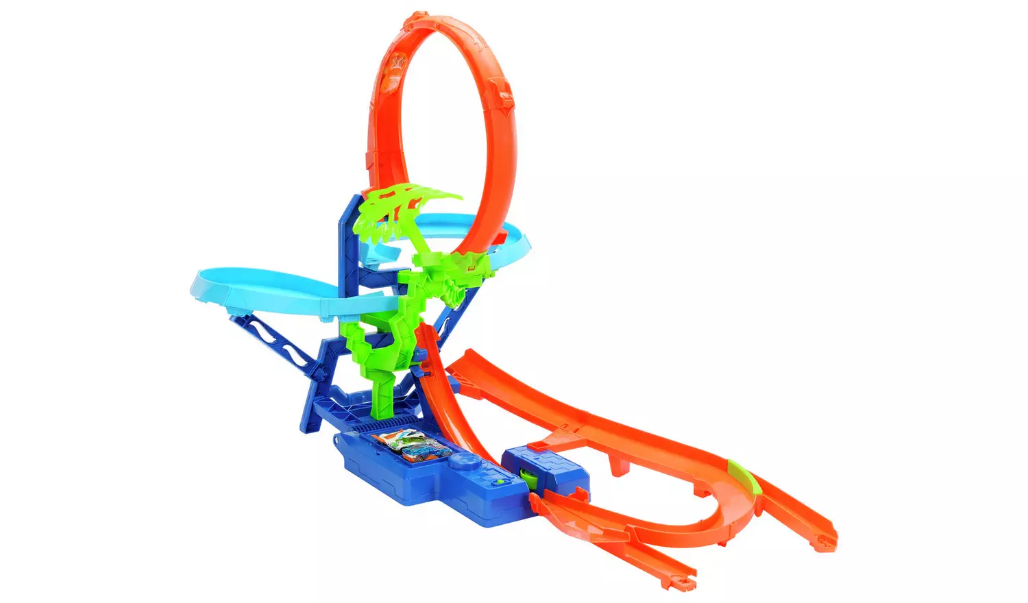 Hot Wheels Stunt Tracks Mid-Air Crash Playset & Toy Car