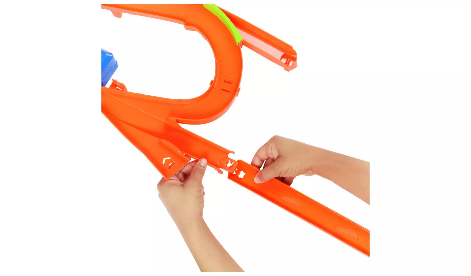 Hot Wheels Stunt Tracks Mid-Air Crash Playset & Toy Car