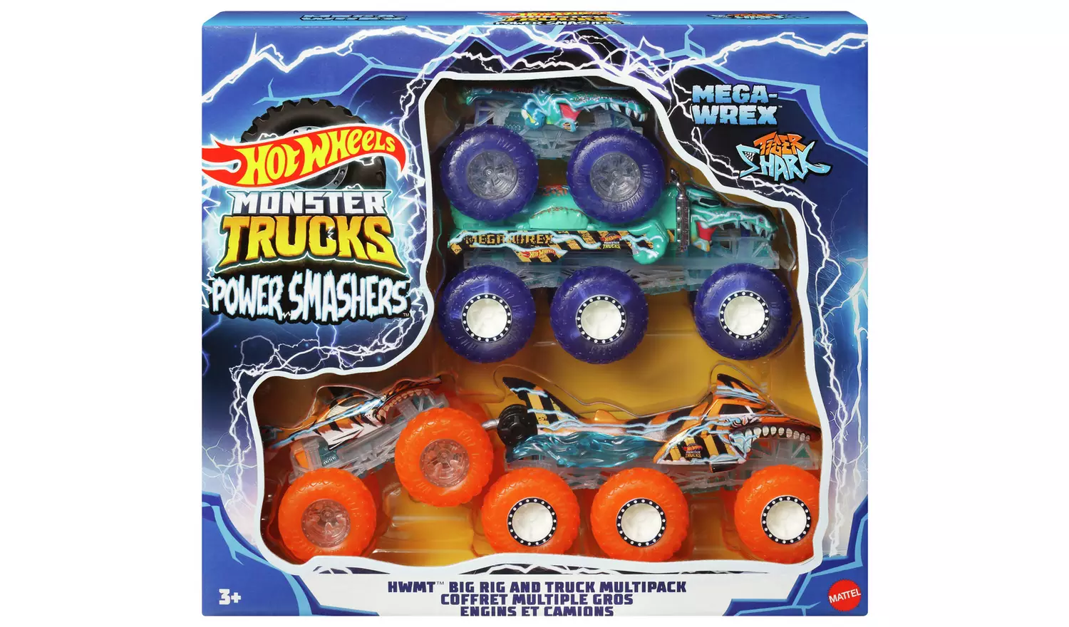 Hot Wheels Monster Trucks 1:64 Truck & Big Rig Multipack