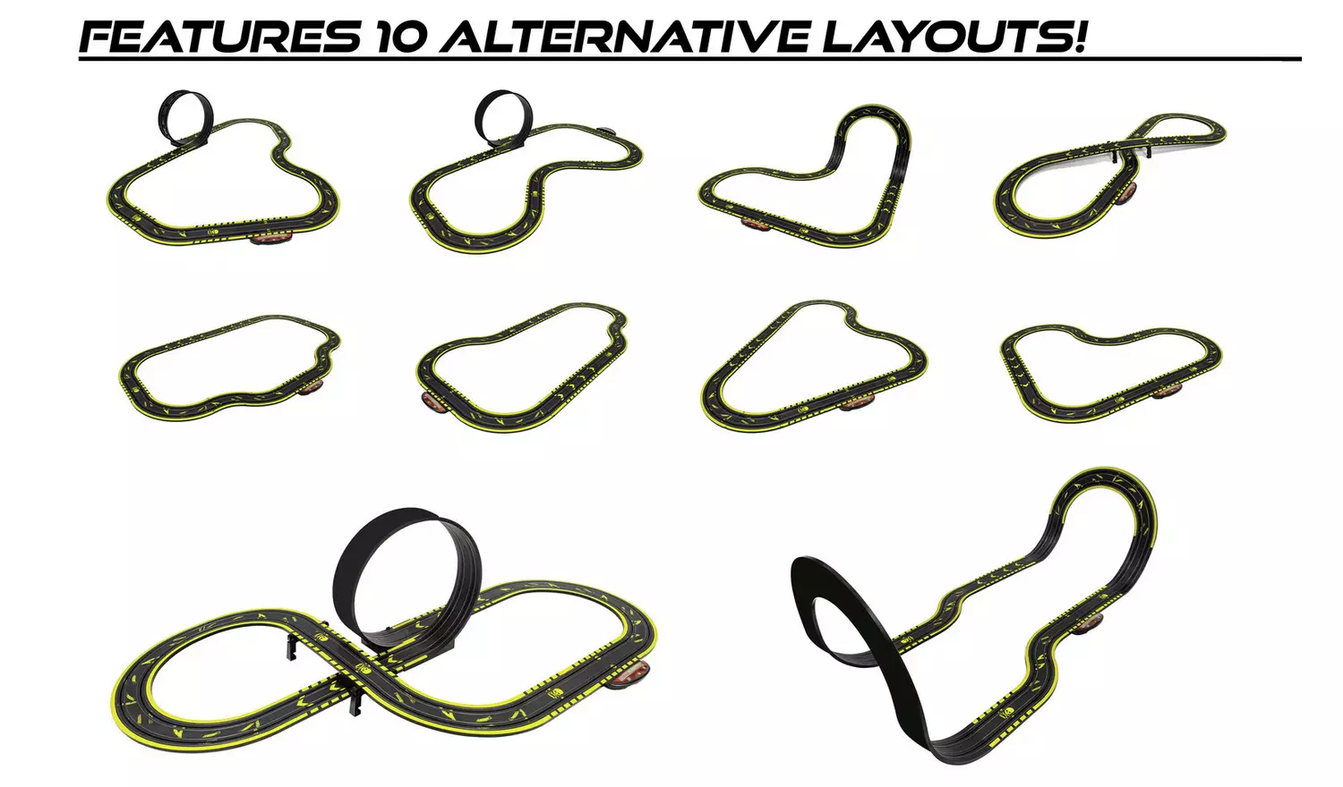 Micro Scalextric 1:64 Batman vs Joker Car Track Set