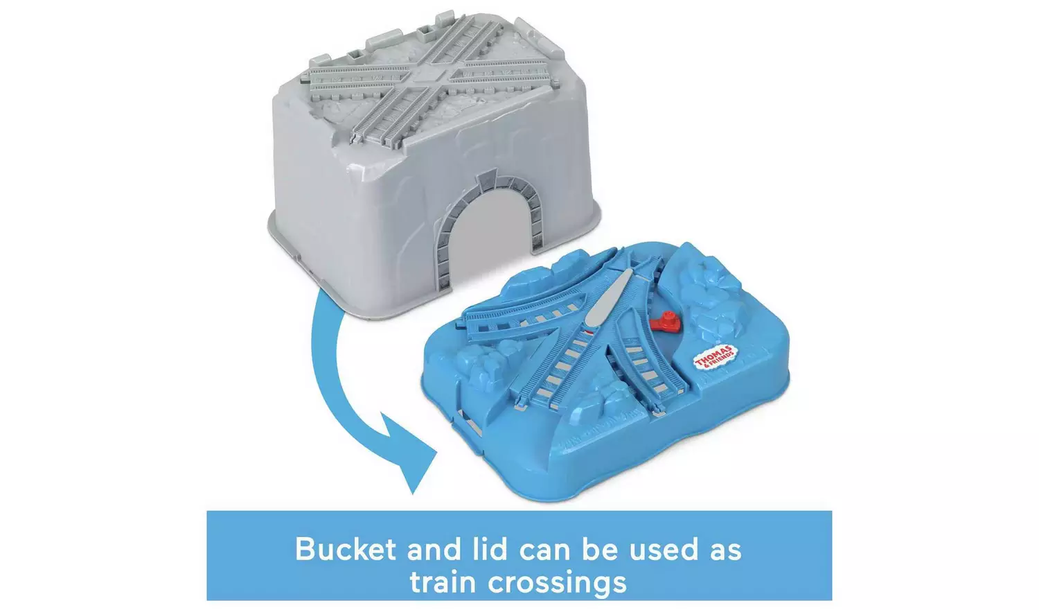 Thomas & Friends Connect & Build Train Track Bucket Set