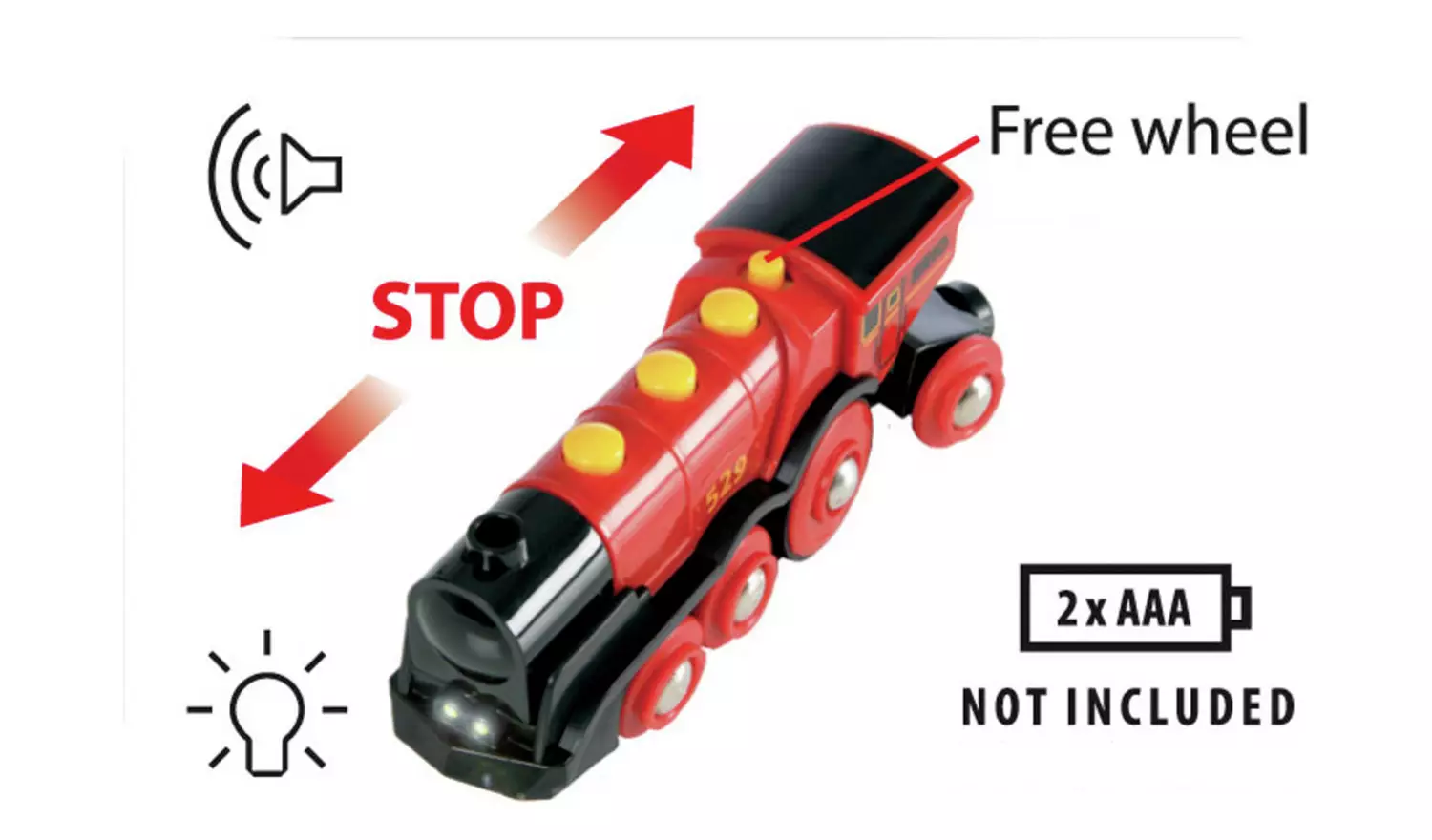 Brio Red Action Locomotive