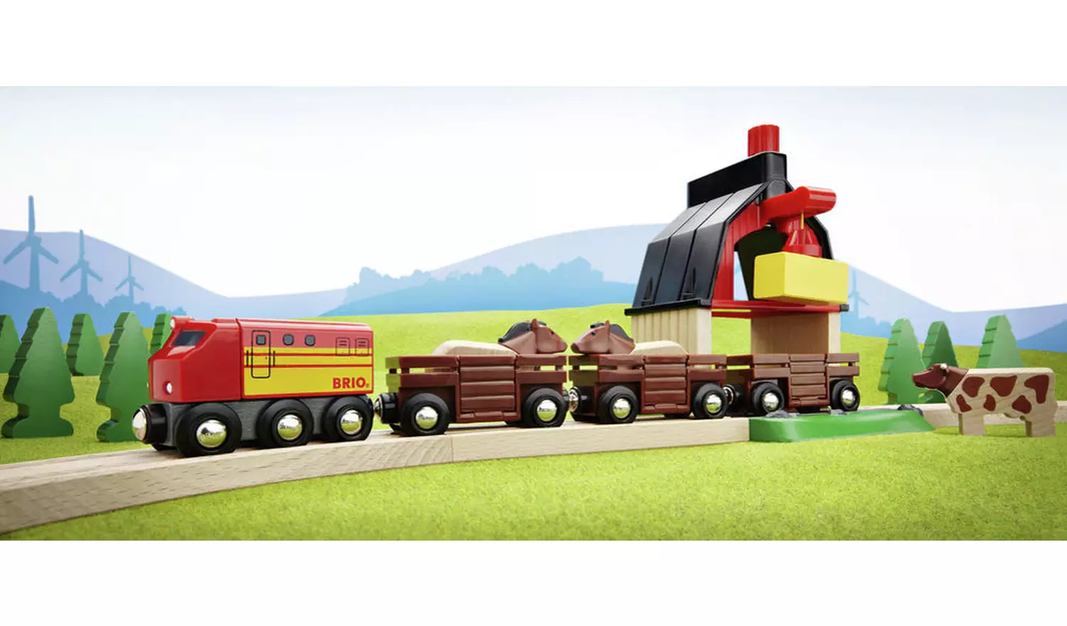 Brio Farm Railway Set