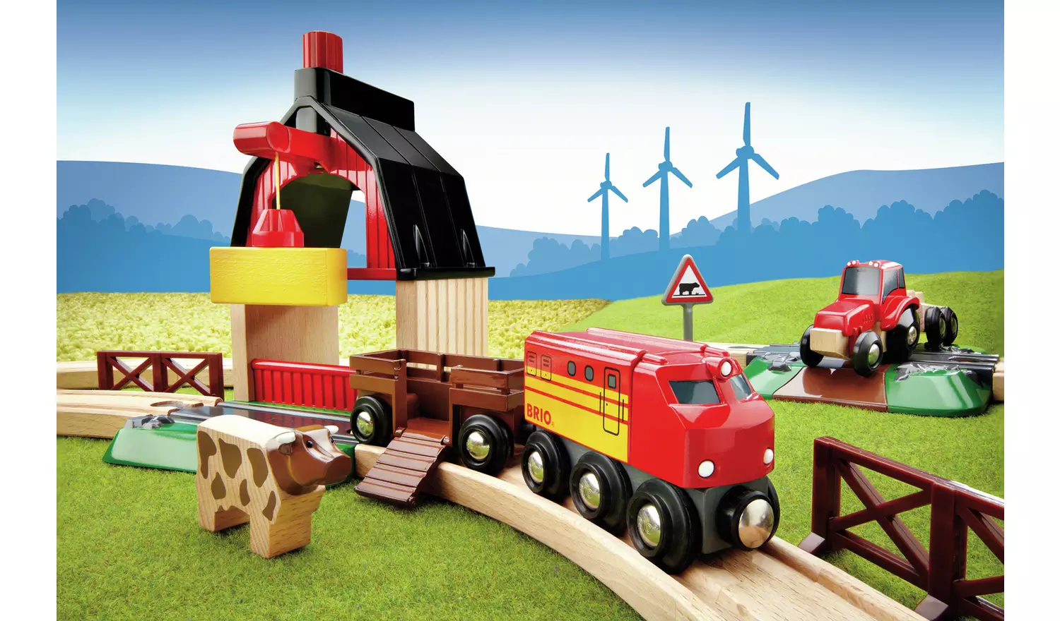 Brio Farm Railway Set