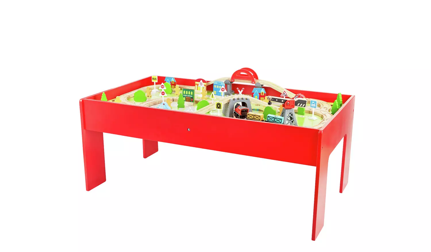 Chad Valley Battery Powered Train and Table - 90 Piece Set