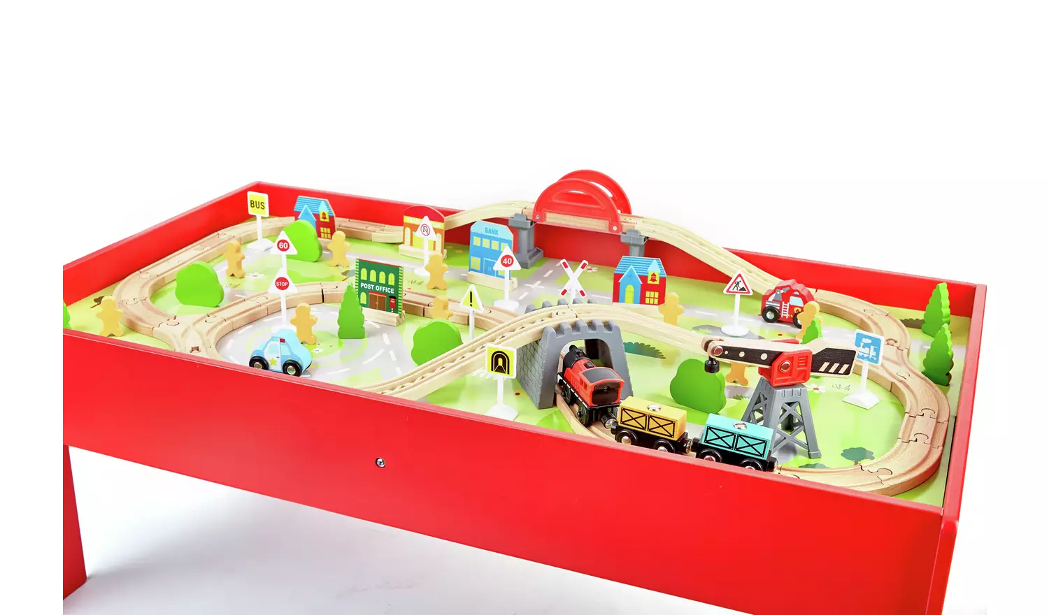 Chad Valley Battery Powered Train and Table - 90 Piece Set