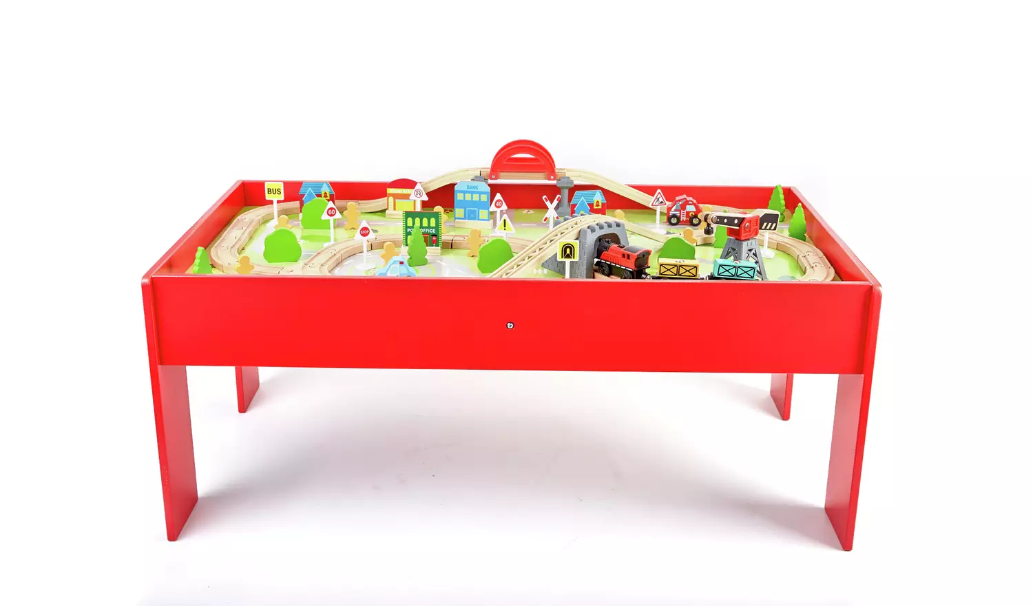 Chad Valley Battery Powered Train and Table - 90 Piece Set