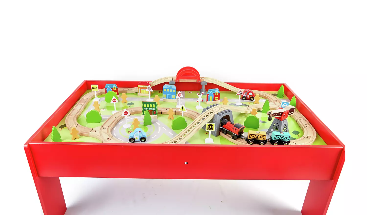 Chad Valley Battery Powered Train and Table - 90 Piece Set