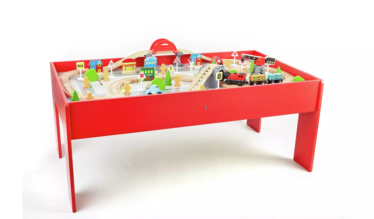Chad Valley Battery Powered Train and Table - 90 Piece Set