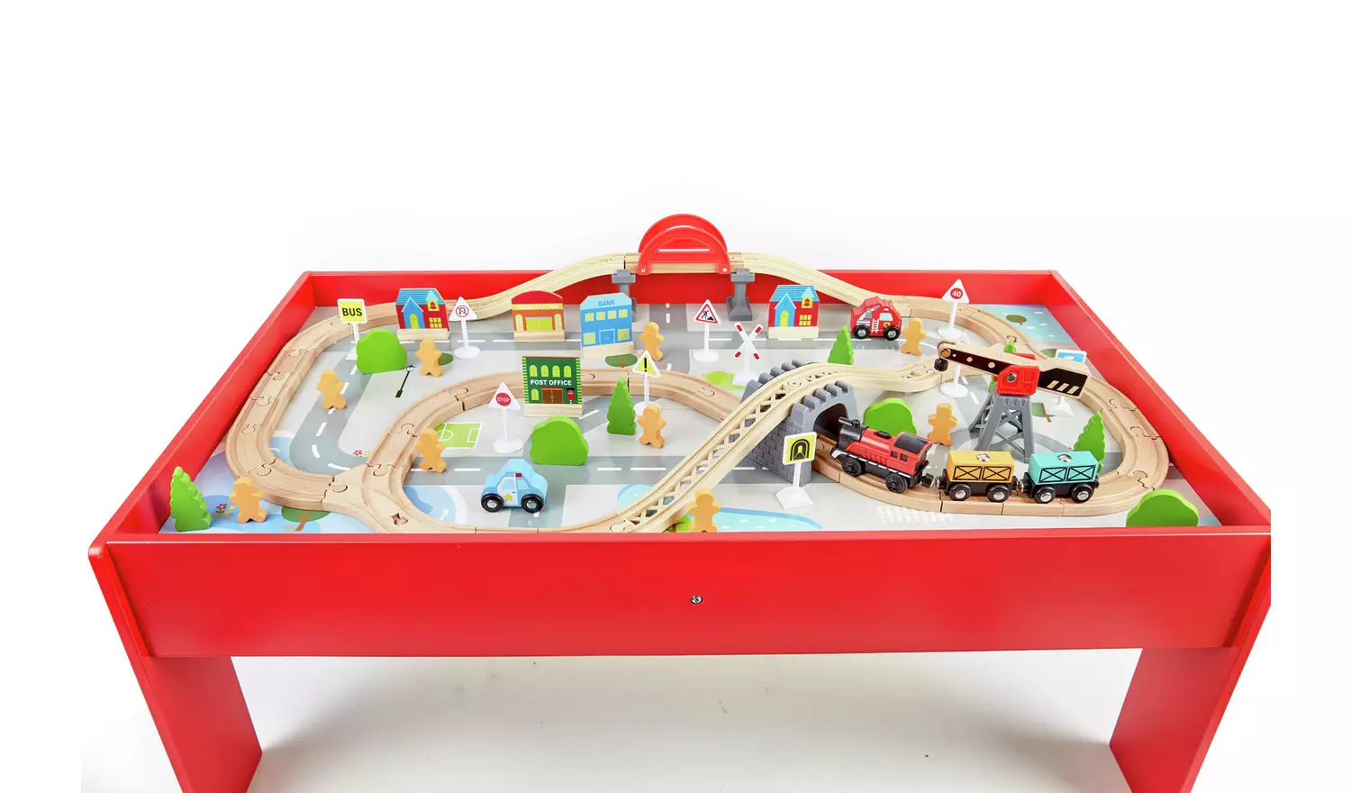 Chad Valley Battery Powered Train and Table - 90 Piece Set