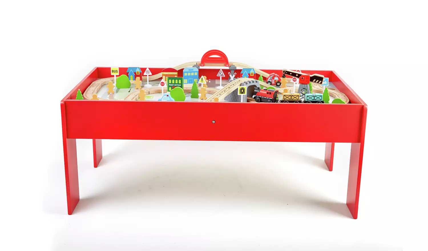 Chad Valley Battery Powered Train and Table - 90 Piece Set