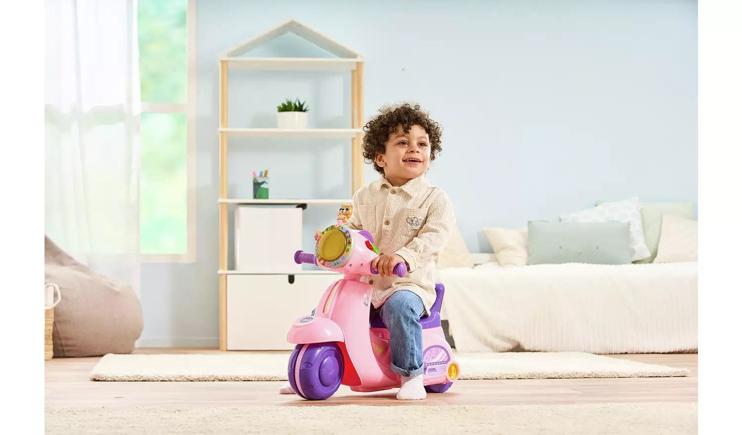 Vtech 2-in-1 Ride & Balance Scooter Pink