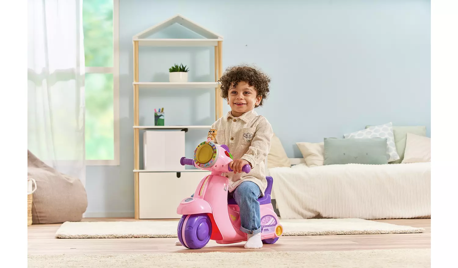 Vtech 2-in-1 Ride & Balance Scooter Pink