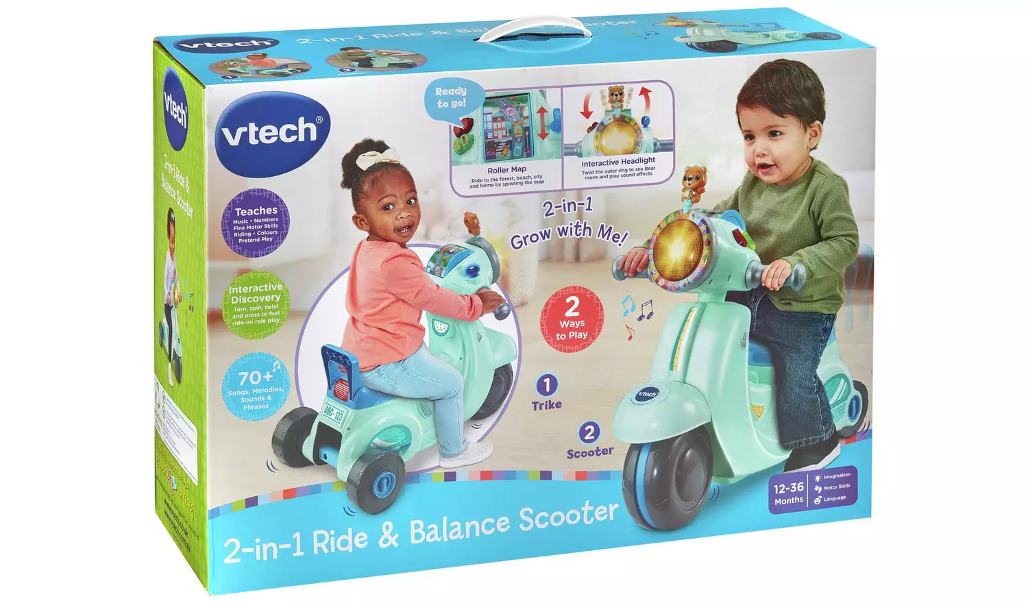 Vtech 2-in-1 Ride & Balance Scooter
