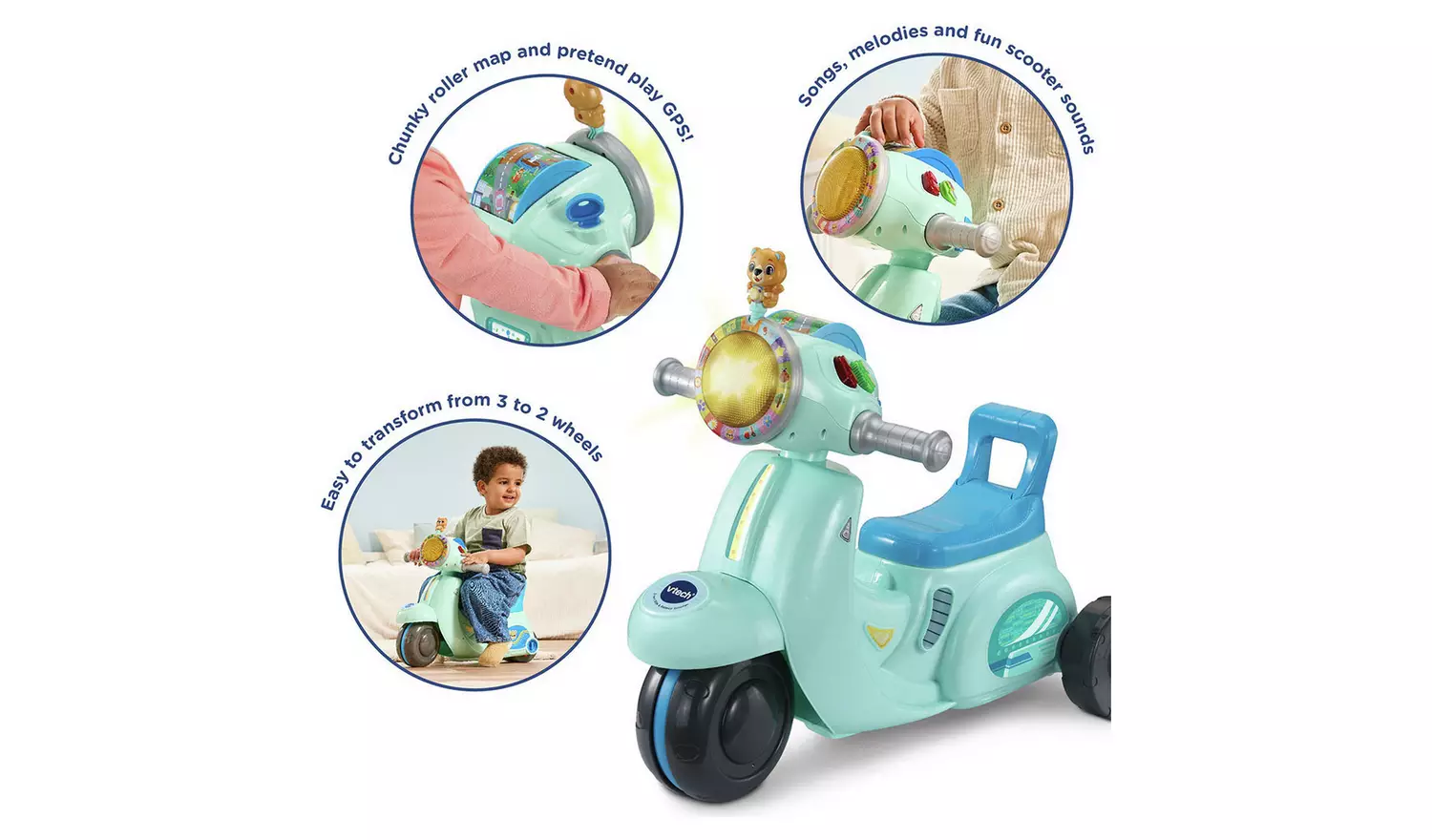 Vtech 2-in-1 Ride & Balance Scooter