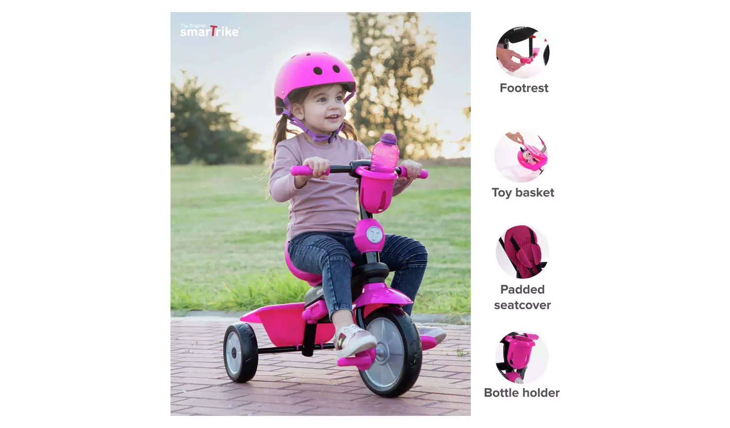 SmarTrike Safari Premium 4-in-1 Toddler Trike - Pink