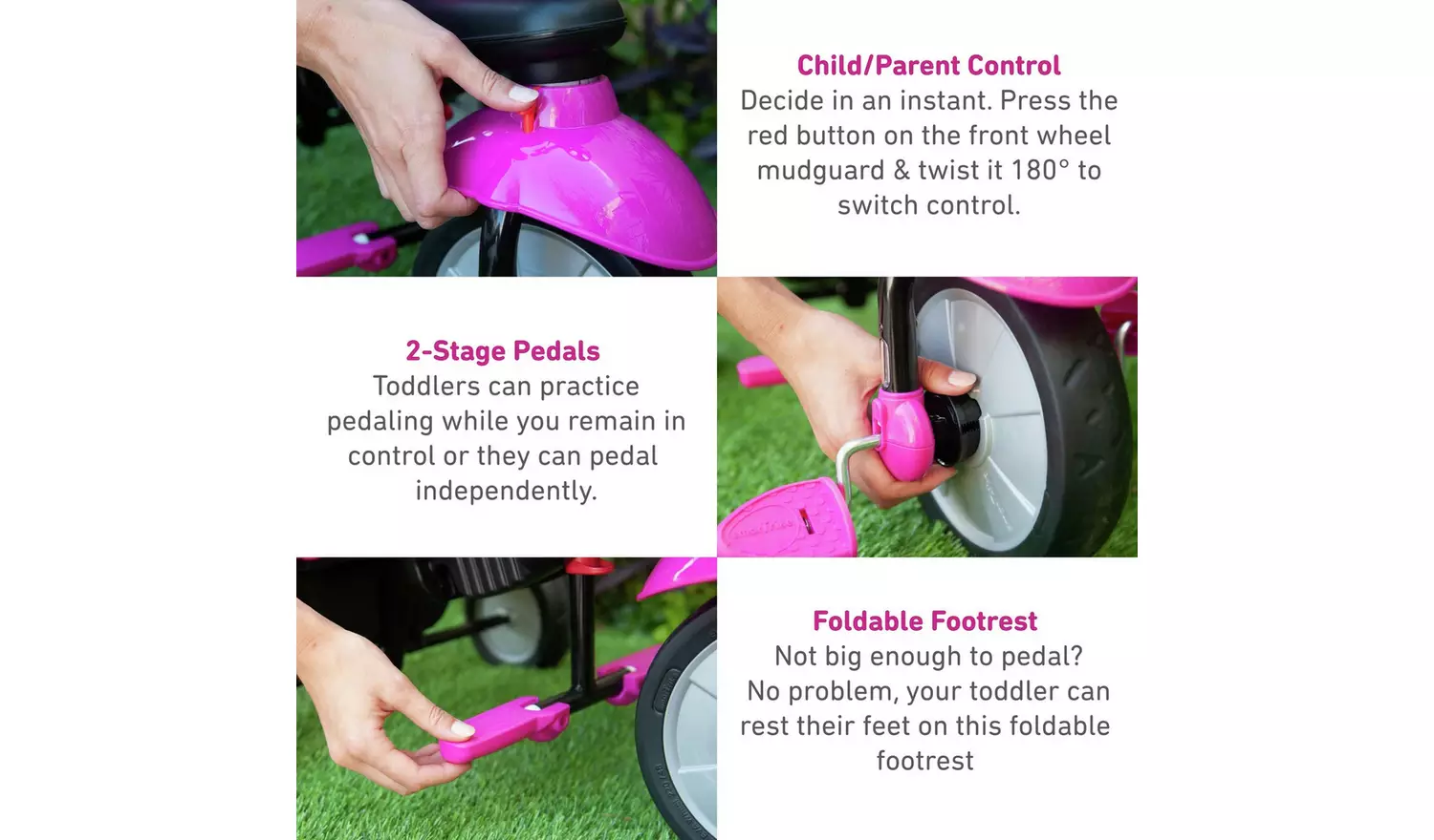 SmarTrike Safari Premium 4-in-1 Toddler Trike - Pink