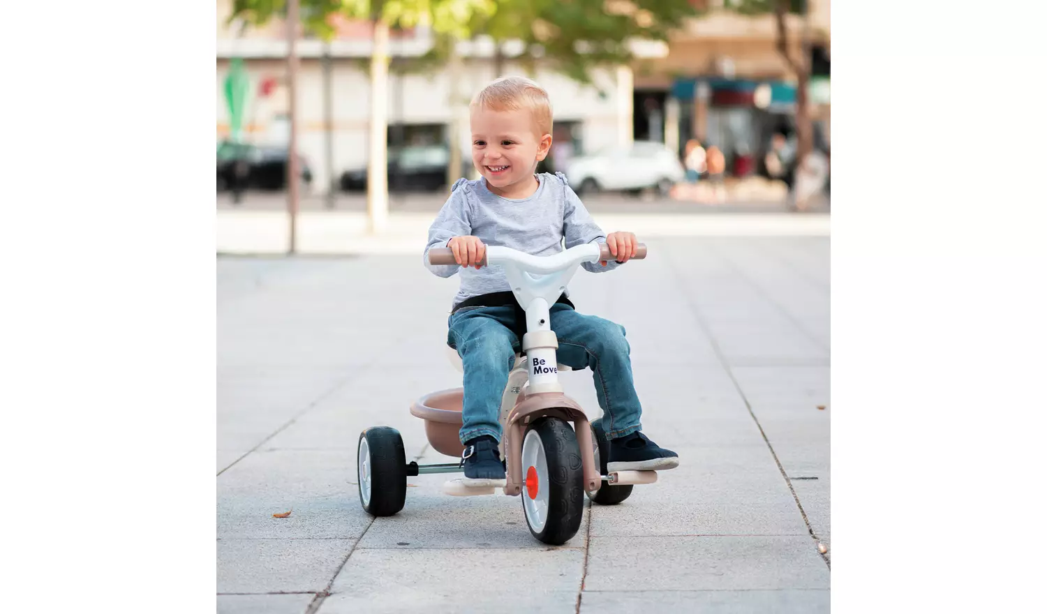 Smoby 2-in-1 Tricycle Ride-On - Beige